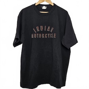 Vintage Indian Motorcycle Shirt Men&#39;s Large Tee Black