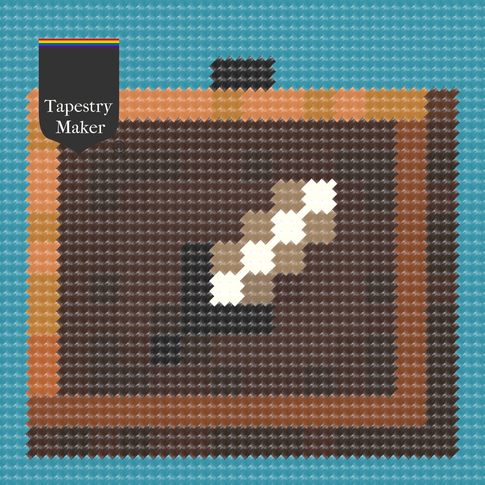 Needlepoint Tapestry Kit Minecraft Item Frame Etsy