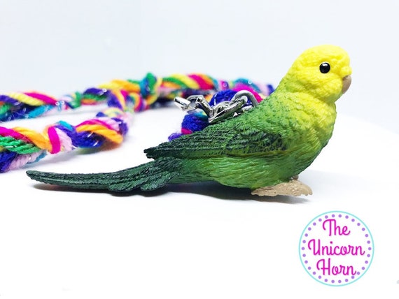 Parakeet Budgie Green Realistic Double-Sided Acrylic Hook Earrings Jewelry