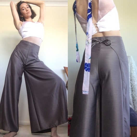 silk wrap pants