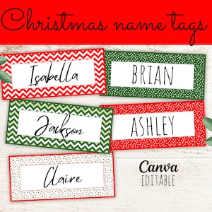 Christmas Name Tags 