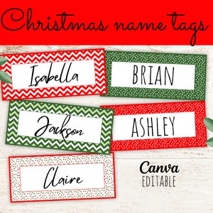 Christmas Name Tags 