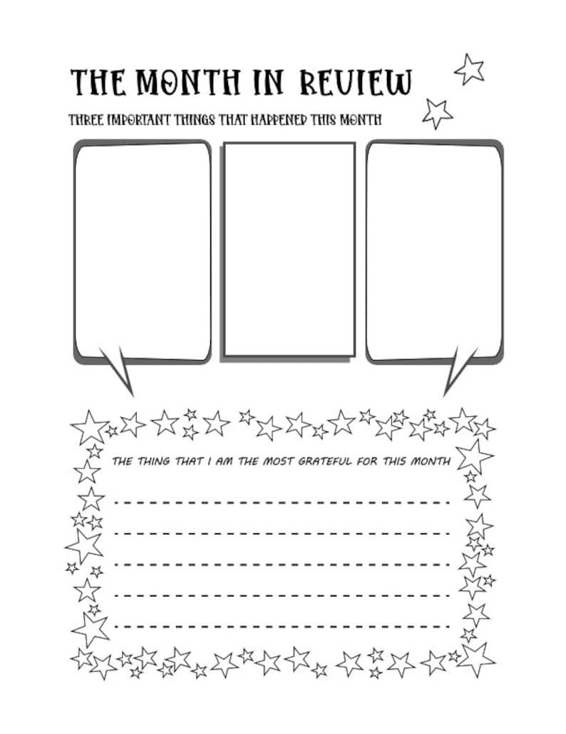 Gratitude Journal for Kids With Prompts Printable PDF Instant Download ...