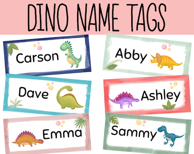 Classroom Name Tags Template Rainbow | Editable | Printable | Classroom ...