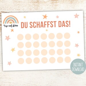 Töpfchentraining Toilettentraining Belohnungstafel | Als Belohnung, Motivatie, Mutmacher, Belohnungskarte | Belohnungsplan Belohnungssystem