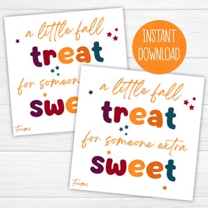 Thanksgiving Treat Anhänger | Danke Tag | Wertschätzung Tag Lehrer Mitarbeiter Mitarbeiter Kunde PTO Familie | Herbst Herbst Favor Tag | Candy Geschenkanhänger