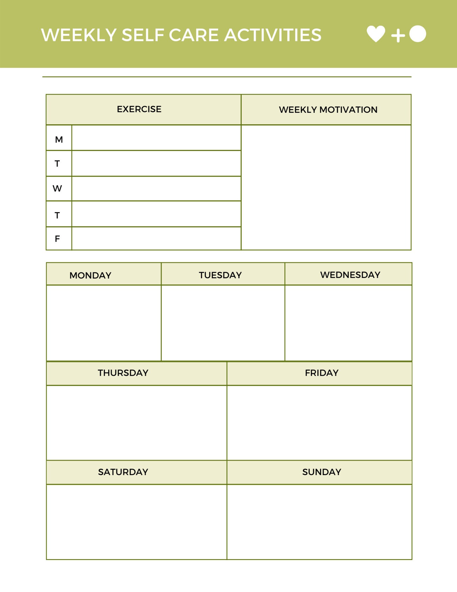 Self Care Journal Canva Template | Instant Download | Self Care Planner ...