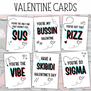 Valentinstagskarten Kinder Slang, lustige druckbare Valentinsgrüße im Klassenzimmer, Teenager Tween Schule Valentinstag, Jungen Valentinstag, lustige Valentinstagskarten