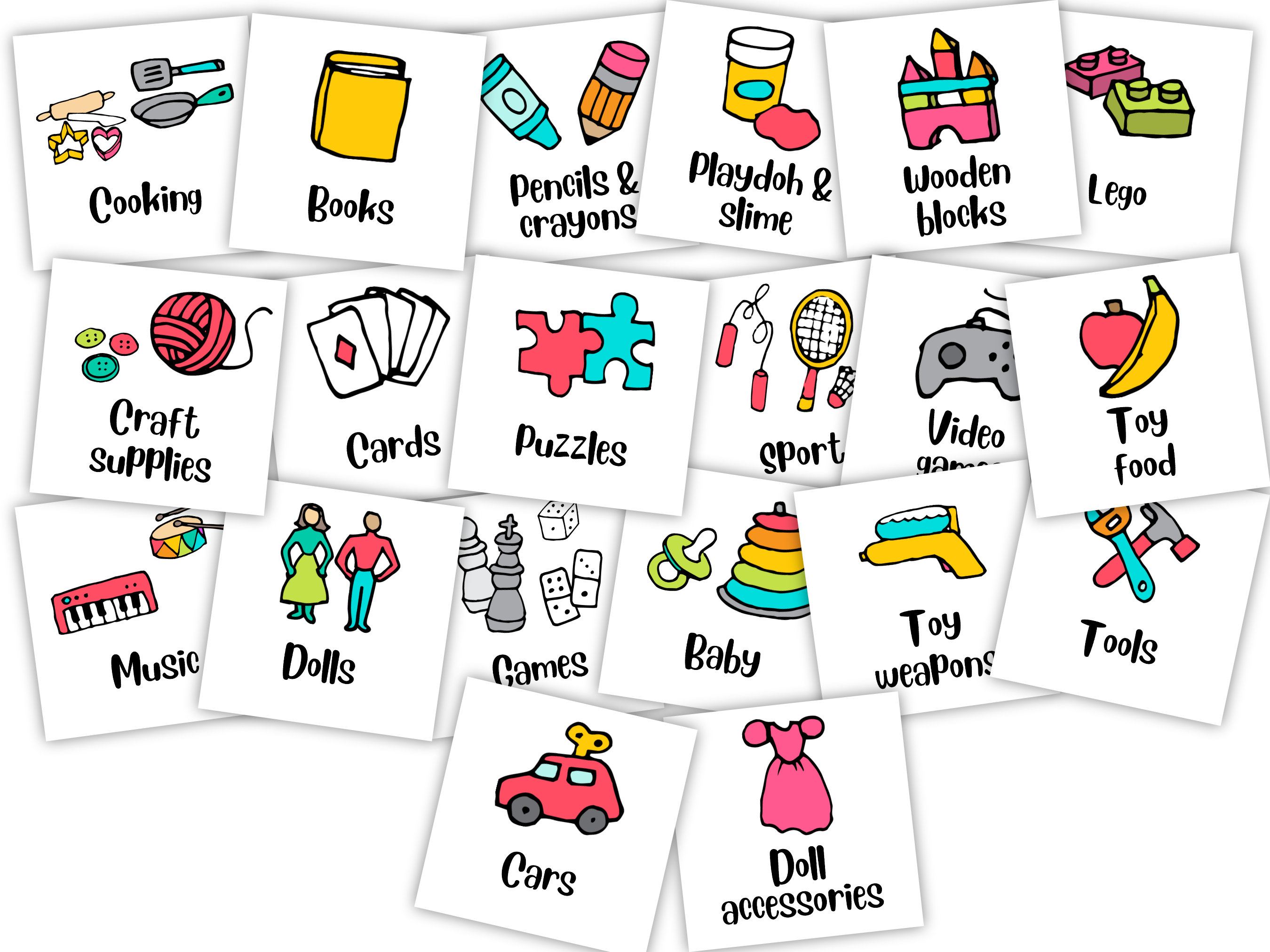 Toy Storage Labels Editable Printable Toys Organizer Toy Trofast Bin