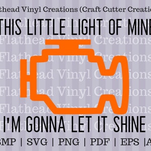 Cette petite lumière de moi - vérifier le moteur SVG Cut fichier