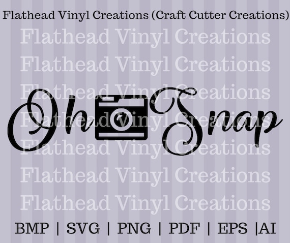 Oh Snap Camera SVG Cut File | Etsy