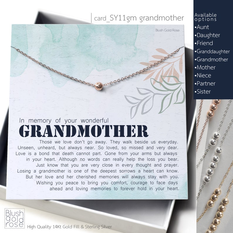 Sympathy Gift Loss of Grandmother Sympathy Gift Tiny Etsy