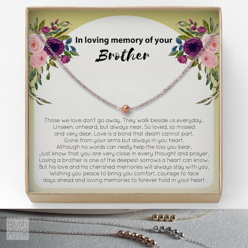 Sympathy gift Loss of Brother Sympathy Gift Tiny Hammered Etsy