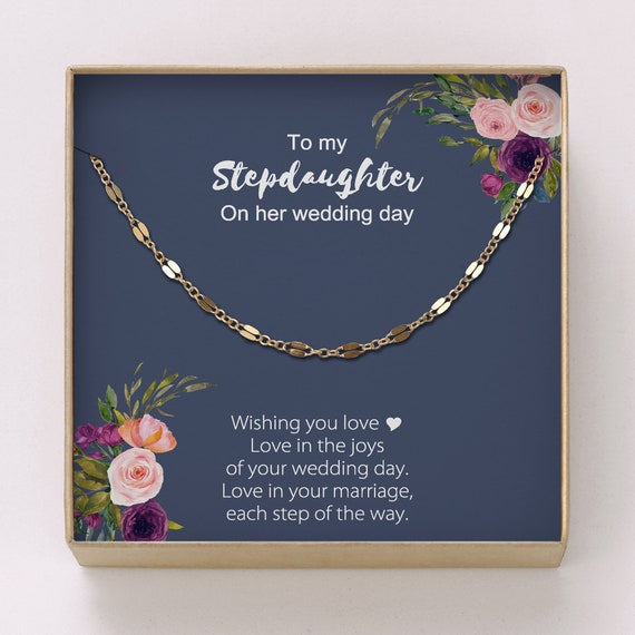 gift for step daughter on her wedding day