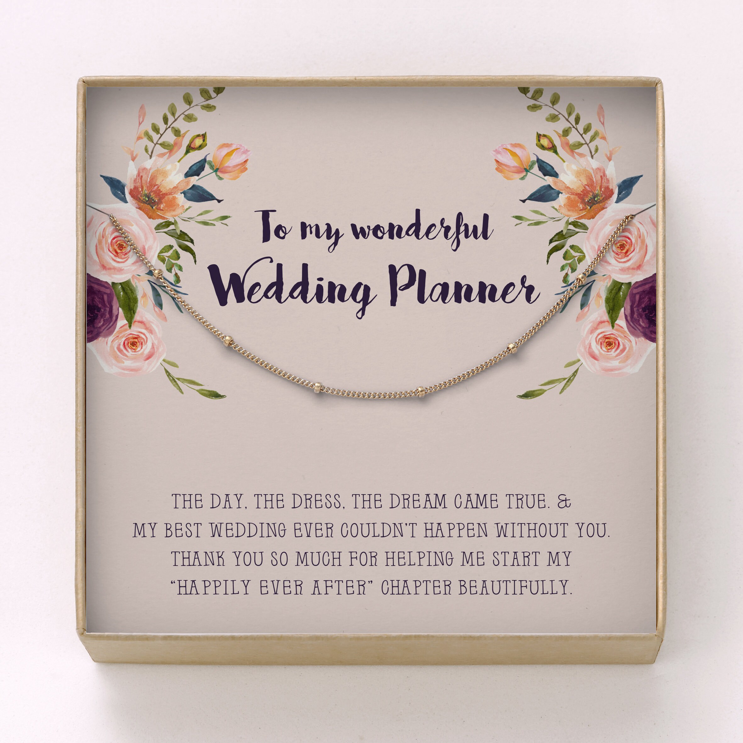 Thank You Gift for Wedding Planner Satellite Necklace Etsy