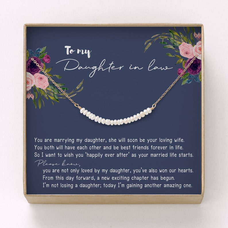 Daughter In Law T Necklace Lesbian Wedding T For Bride Etsy