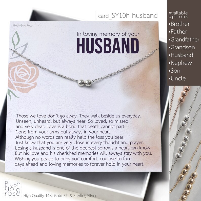 Sympathy Gift Loss of Husband Sympathy Gift Tiny Glitter Etsy