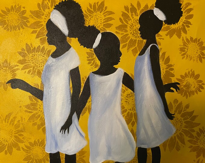African American Girl Hair Series sisters of the Sun Etsy