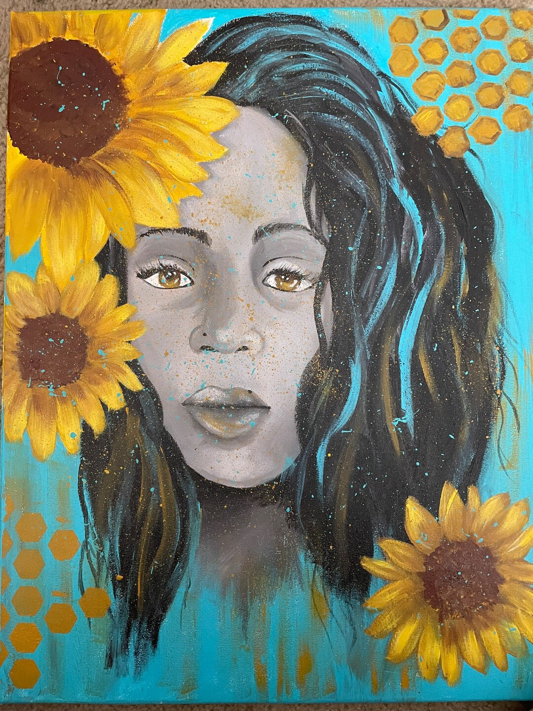 African American Art Original Acrylic Painting Black Art Etsy