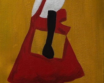 African American girl hair series “Ruby Bridges” Black Art, black folk art