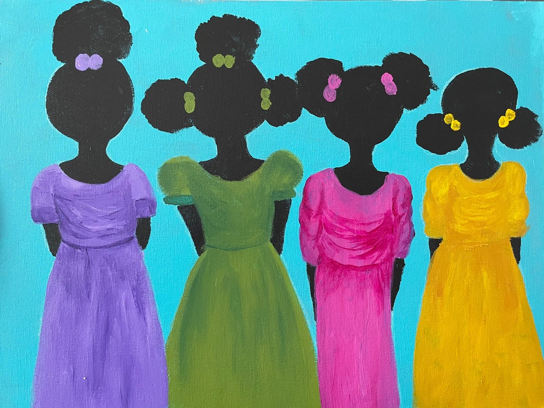 african-american-girl-hair-series-quadrupled-gullah-art-etsy