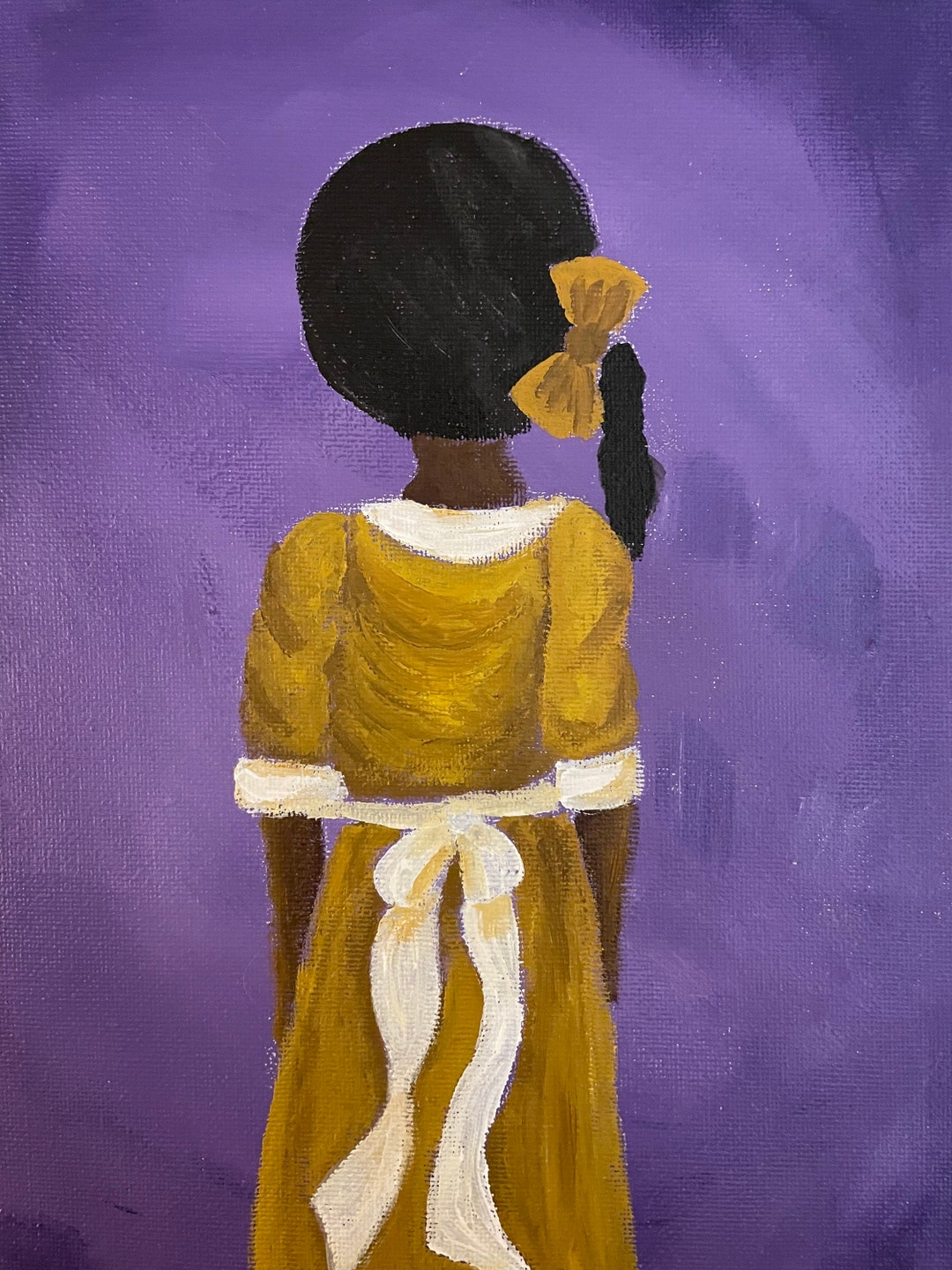 African American Girl Hair Series lisa Gullah Art Black Etsy