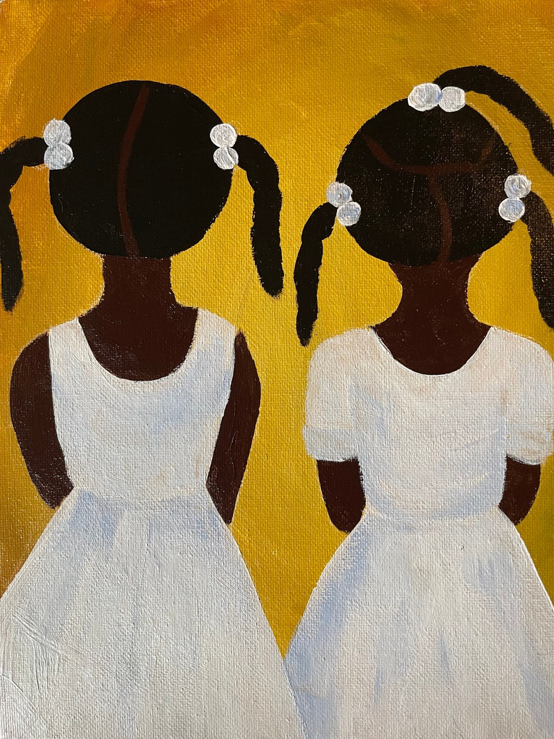 African American Girl Hair Series laura & Lisa Gullah Art, Black Folk