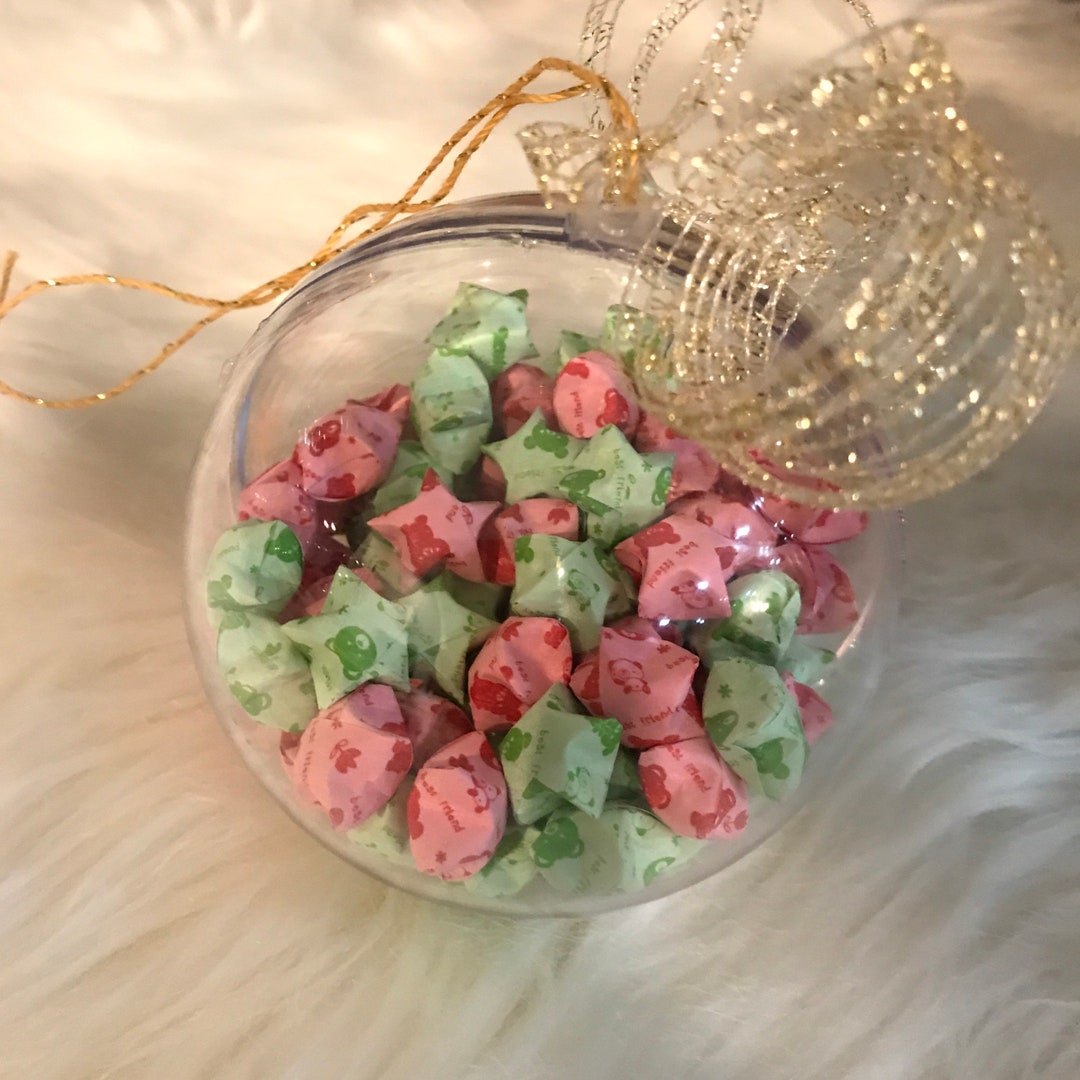 Red & Green Origami Lucky Star Ornament — Holiday Kawaii Decor - Etsy