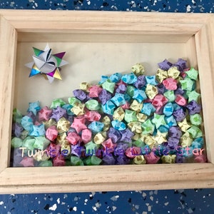 star nursery origami lucky home decor 5x7 shadow box frame wall art