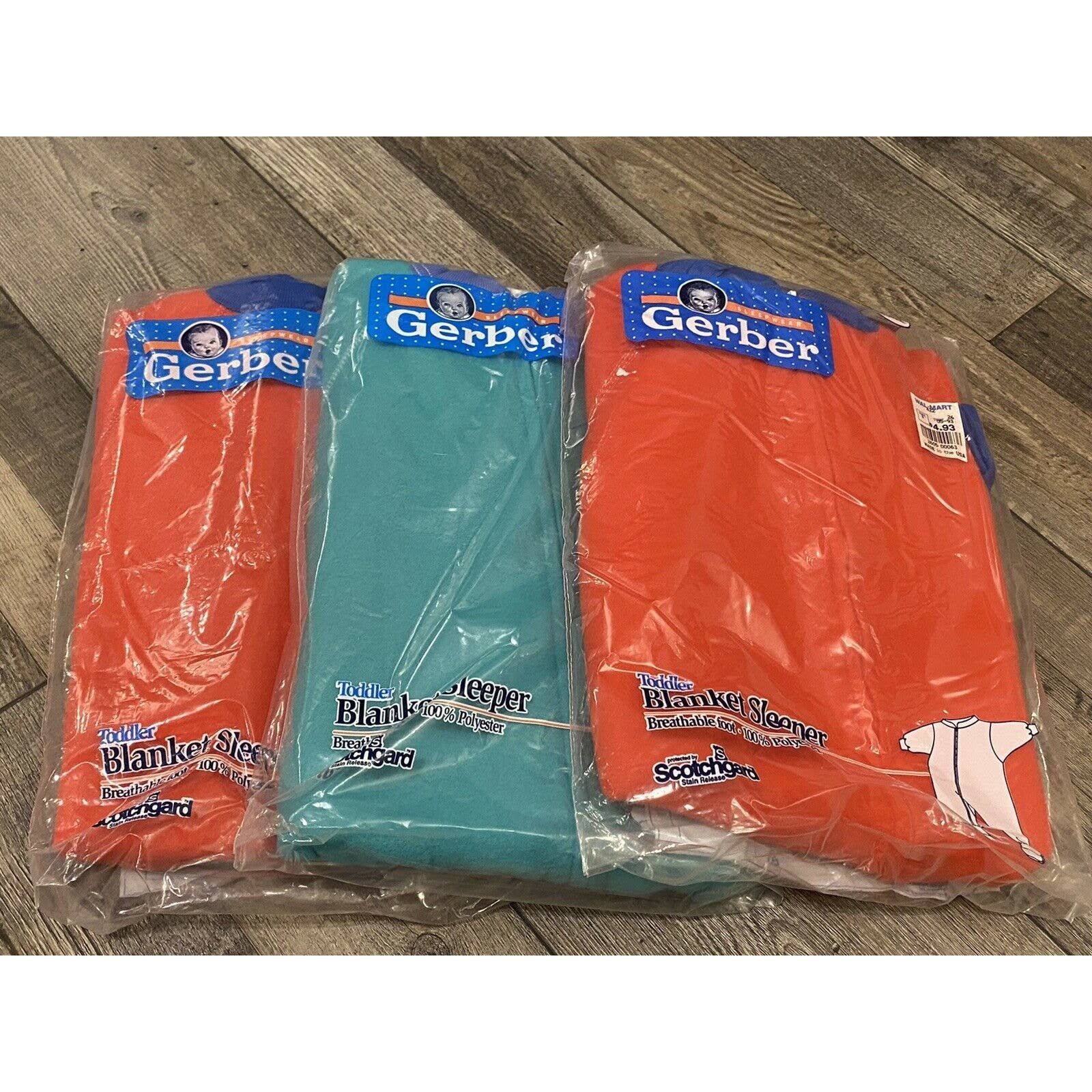 Vintage Gerber Blanket Sleeper New in Package 3T Set of Three Etsy