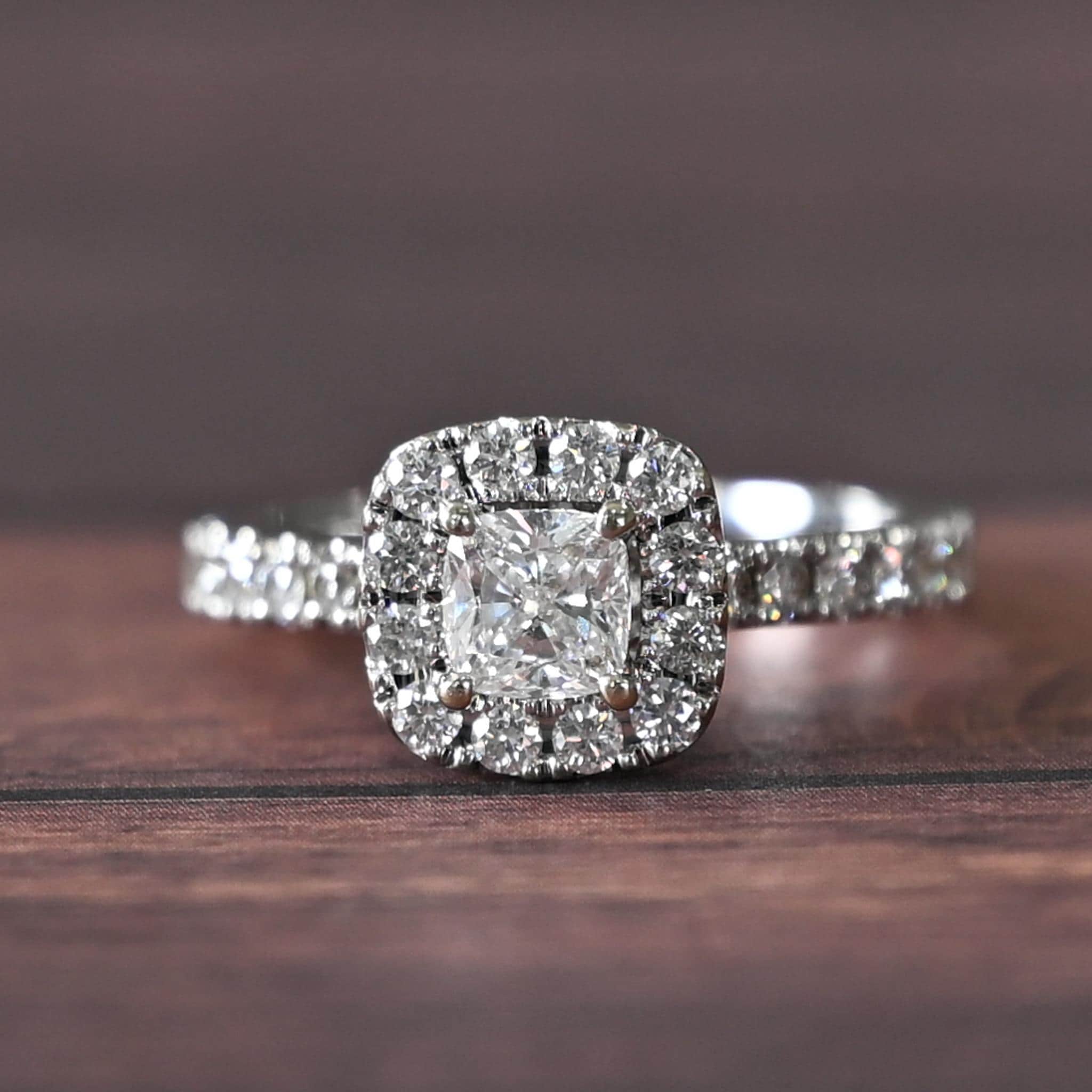 Cushion Cut Kays Engagement Rings Neil Lane Three Stone Engagement Carat Diamond Kay Jewelers Princess Cut Wedding Band Neil  Lane Cushion Cut Diamond