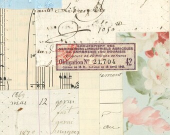 Collage pack 7, digital kit for junk journals