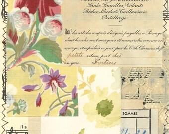 Collage pack 6, digital kit for junk journals