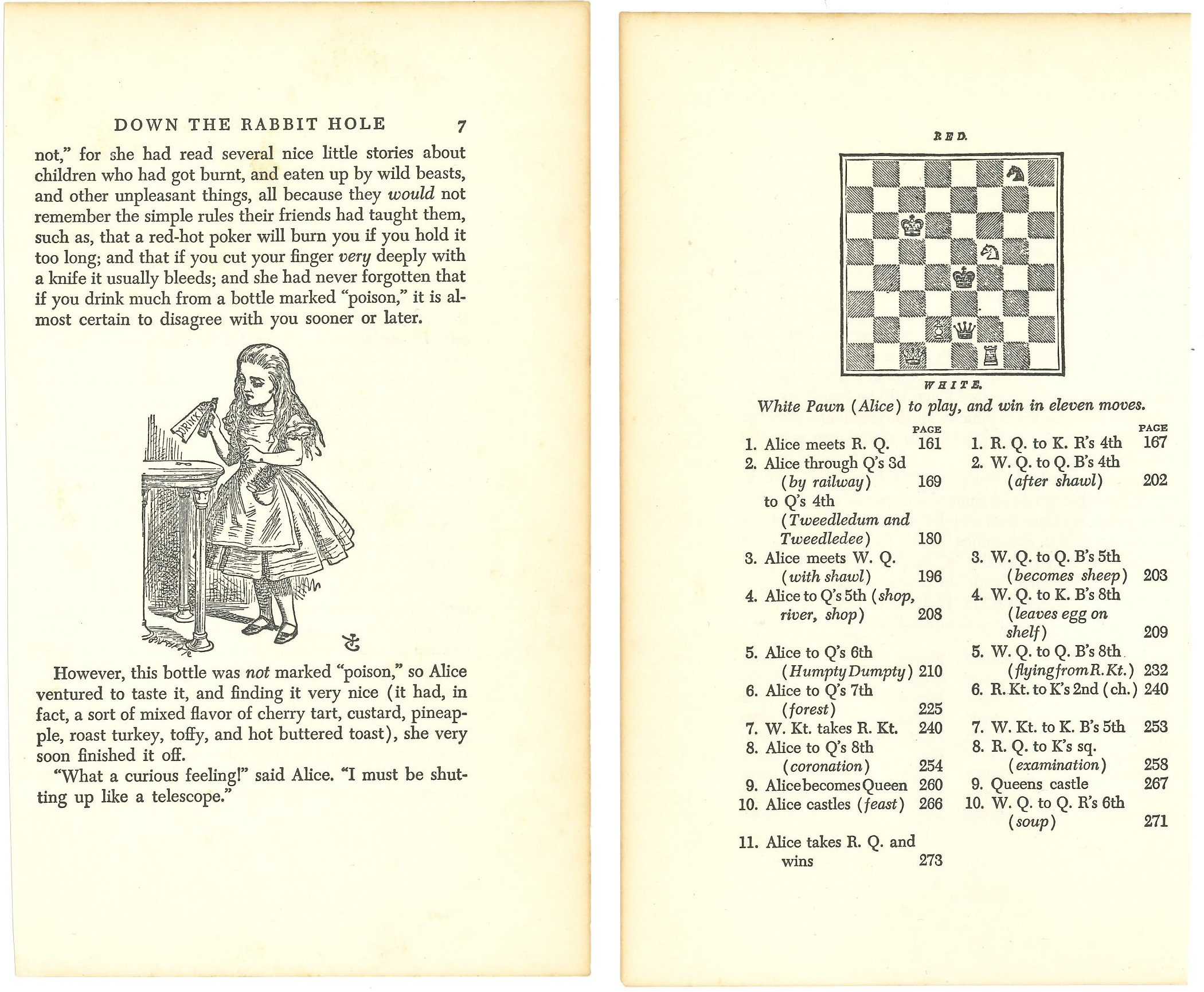 Alice in Wonderland Printable Vintage Book Pages for Junk - Etsy UK