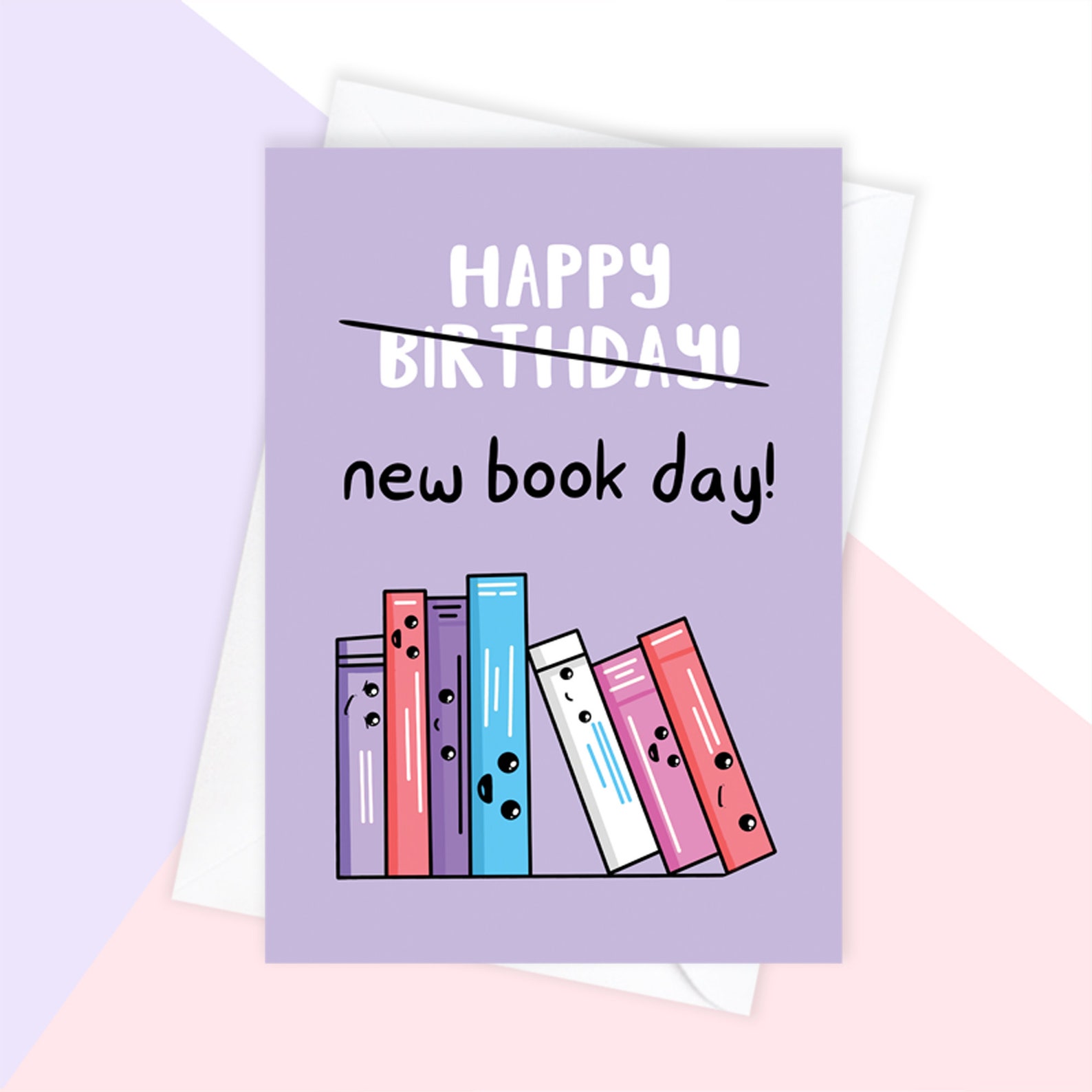 Book Birthday Card Birthday Card for Book Lover Birthday Etsy UK