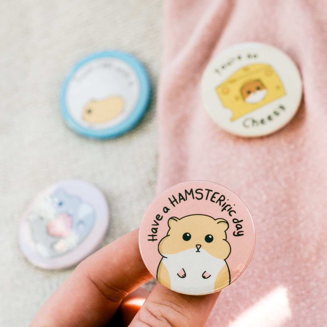 Hamster Badges Hamster Button Badge Gift For Hamster Owner | Etsy