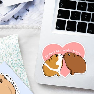 Guinea Pig Sticker Set, Fathers Day Guinea Pig Gift, Guinea Pig Birthday Gift, Guinea Pig Laptop Decal, Guinea Pig Gifts, Pet Themed Gift image 5