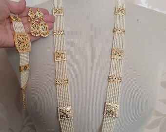 Rani Haar Combo Long Mala Jadau Jarau Hyderabadi Nizami Jewelry