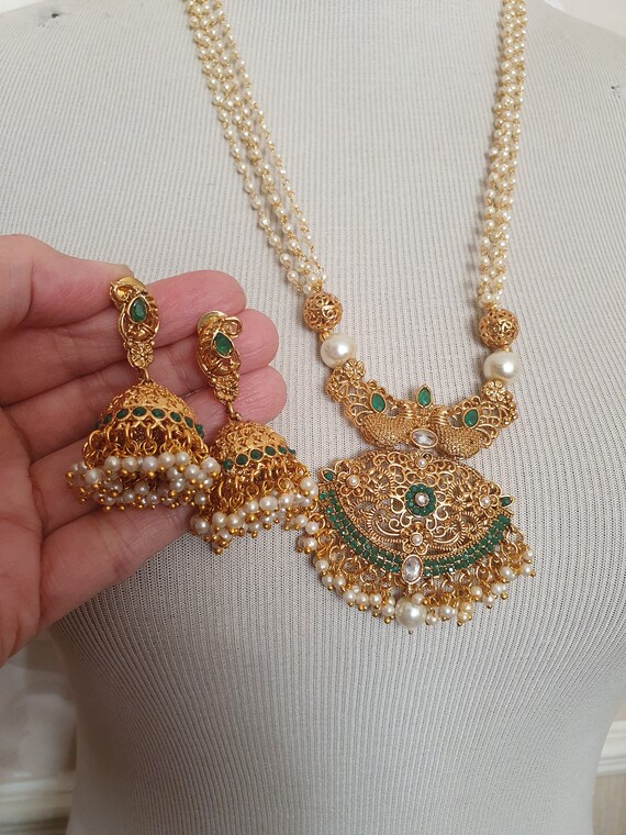Peacock Necklace Pendant Mala Locket 