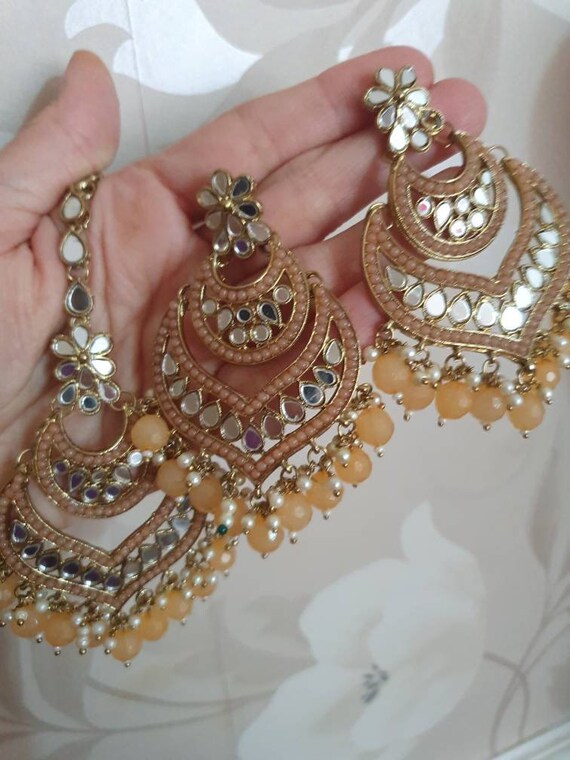Wedding tikka deals headpiece