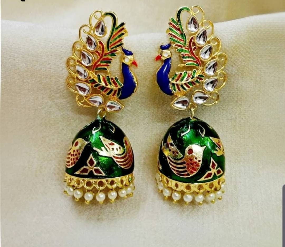 WHP Jewellers 22KT Yellow Gold Jhumki Earrings for Women : Amazon.in:  Fashion