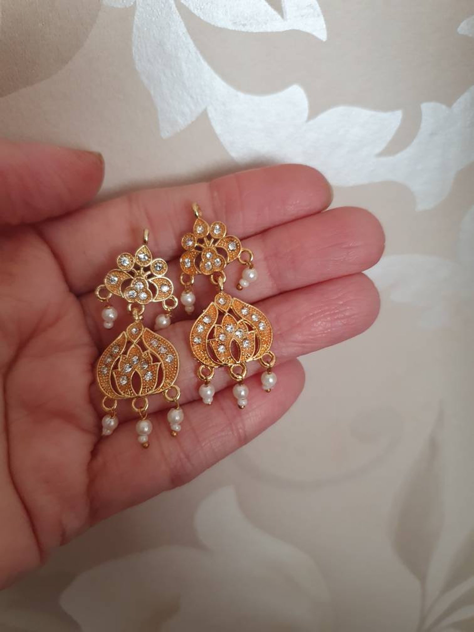 Rani Haar Mala Long Necklace Pendant Locket Set Earrings Jadau - Etsy