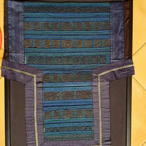 Portabebé bordado de seda tribal china Miao coleccionable