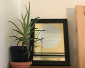 Custom Geometric Silver Leaf Mirror