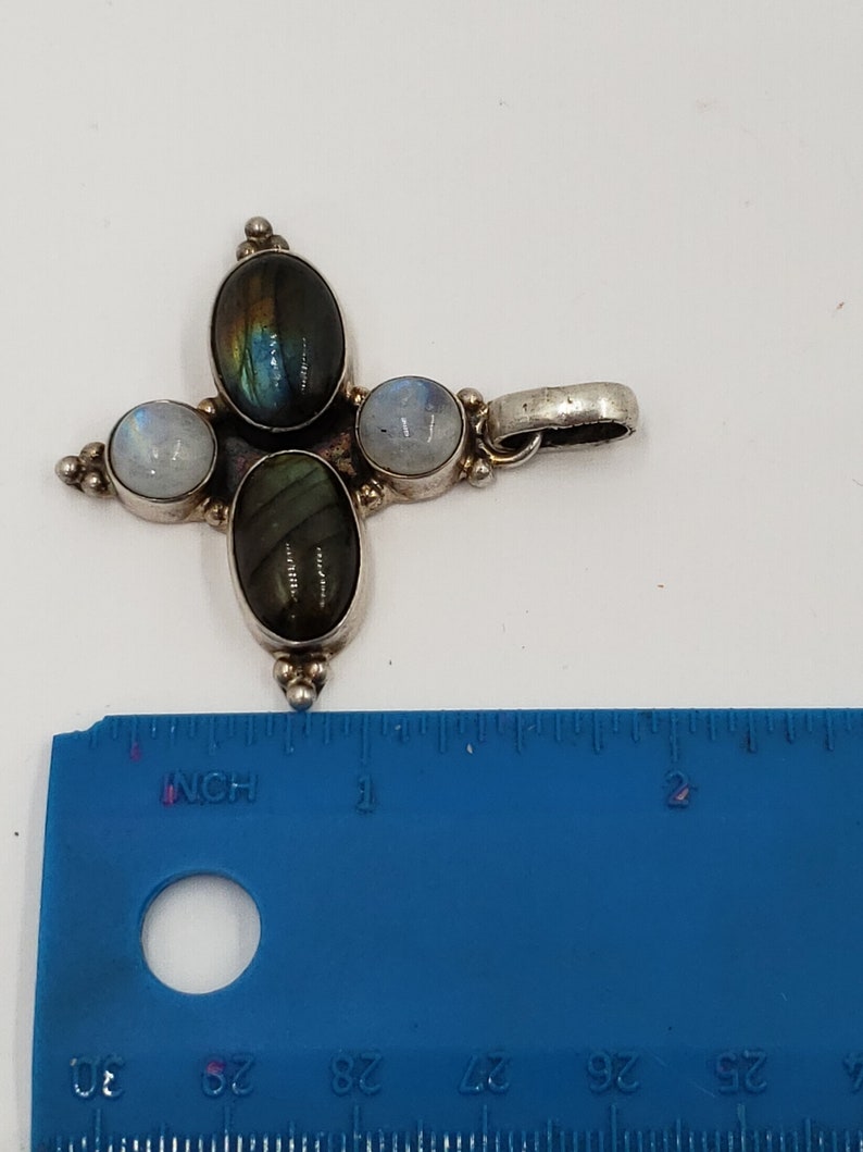 Silver Pendant Ladies Pendant Moonstone Moonstone Pendant Sterling Silver Pendant Labradorite Pendant Labradorite