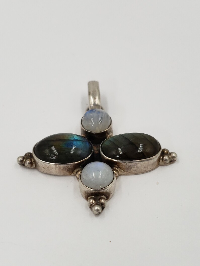Silver Pendant Ladies Pendant Moonstone Moonstone Pendant Sterling Silver Pendant Labradorite Pendant Labradorite