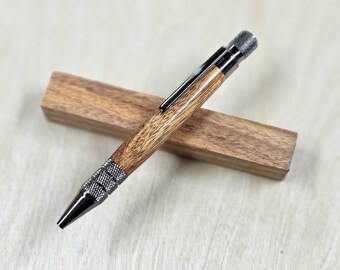 Industrial Twist Pen in Dark Chrome and Canarywood