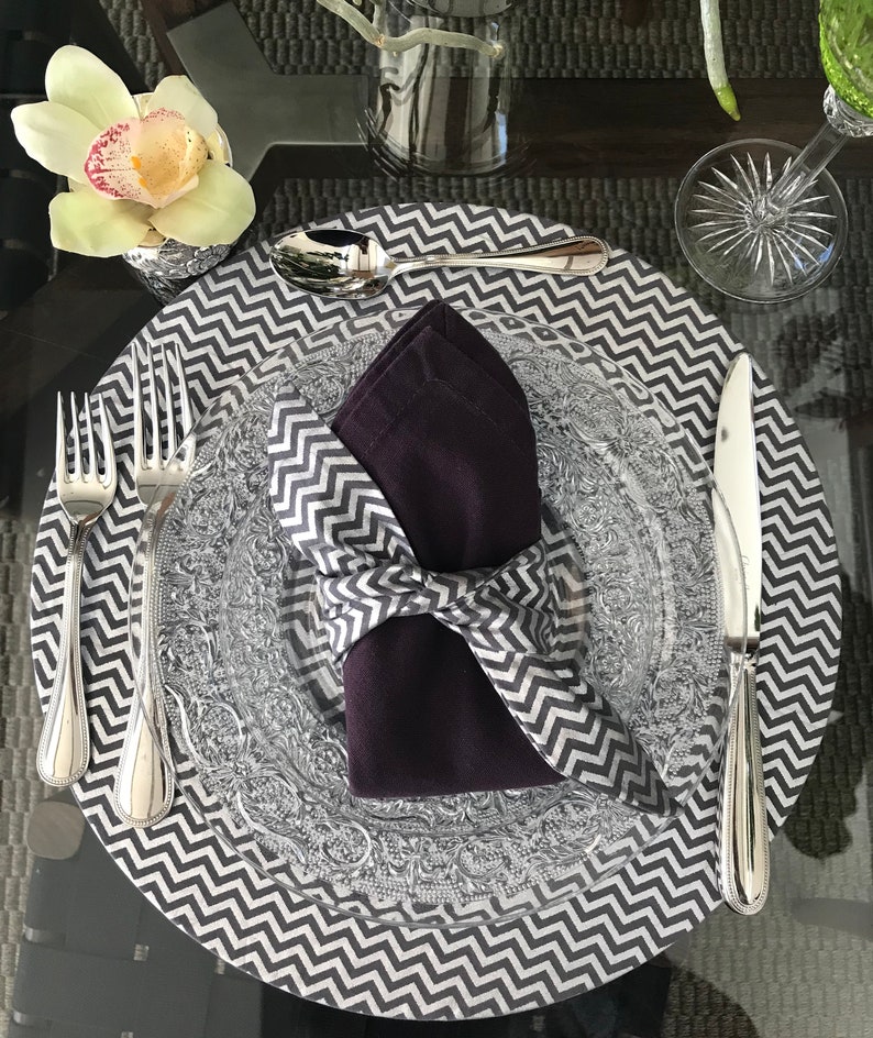 Round Chargers Placemat Charger Table Decor Fabric Etsy