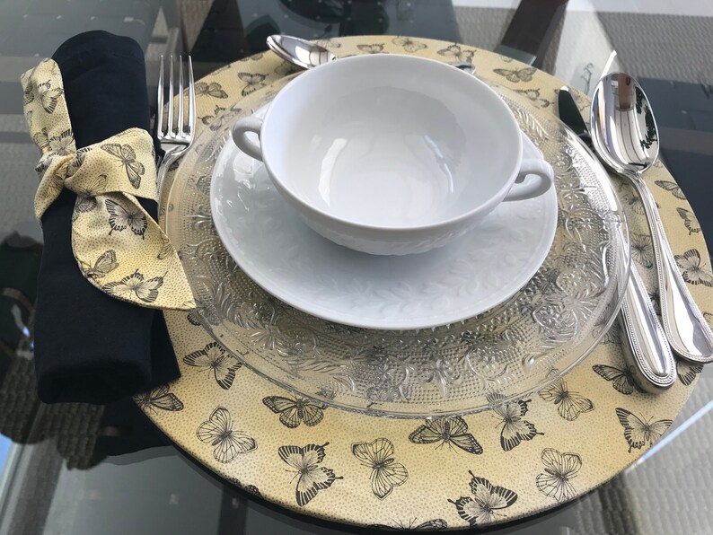 Round Chargers, Placemat, Charger, Table Decor, Fabric Chargers, Fabric