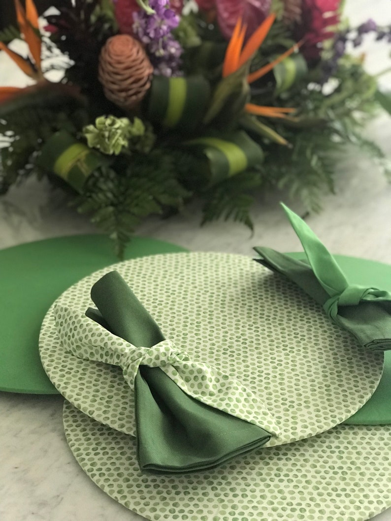 Round Chargers Placemat Charger Table Decor Fabric Etsy